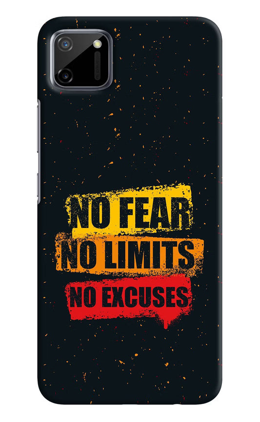 No Fear No Limits No Excuse Realme C11 2020 Hard Case Back Cover by Casekaro