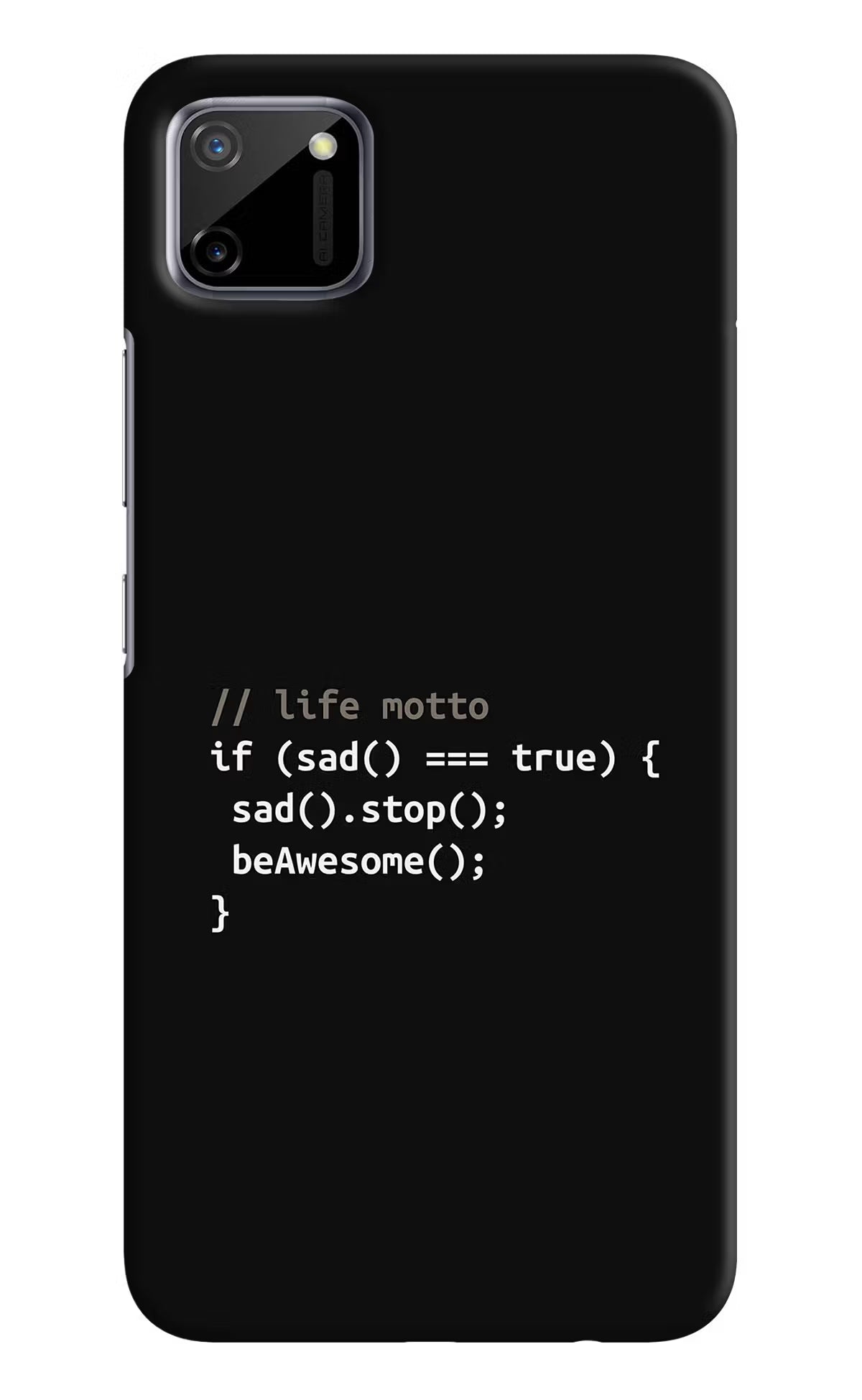 Life Motto Code Realme C11 2020 Hard Case Back Cover by Casekaro