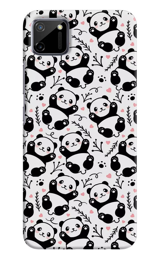 Cute Panda Realme C11 2020 Hard Case Back Cover by Casekaro