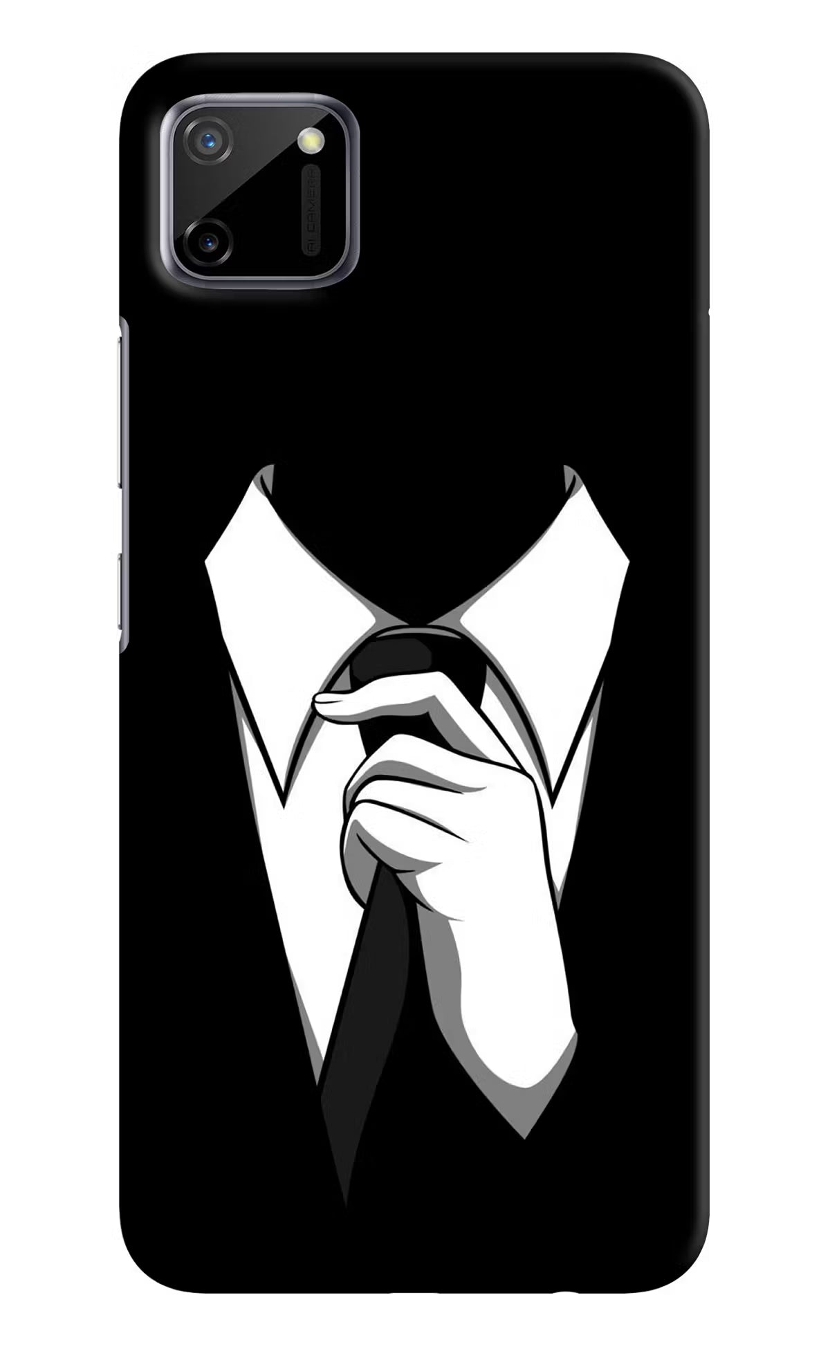 Black Tie Realme C11 2020 Hard Case Back Cover by Casekaro