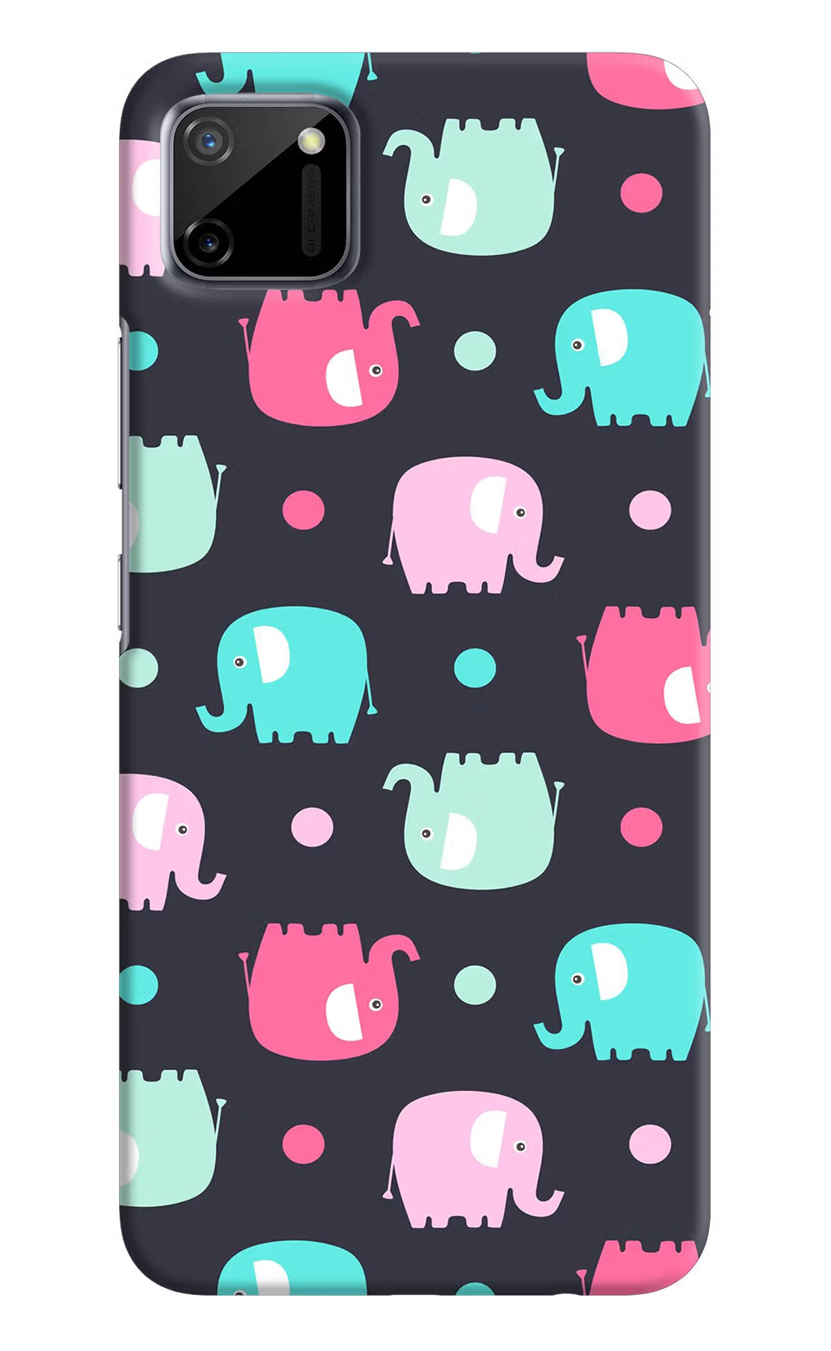 Elephants Realme C11 2020 Hard Case Back Cover by Casekaro