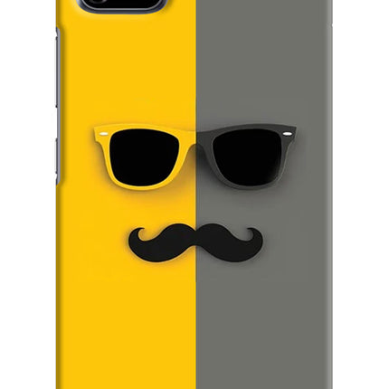 Sunglasses with Mustache Realme C11 2020 Hard Case Back Cover by Casekaro