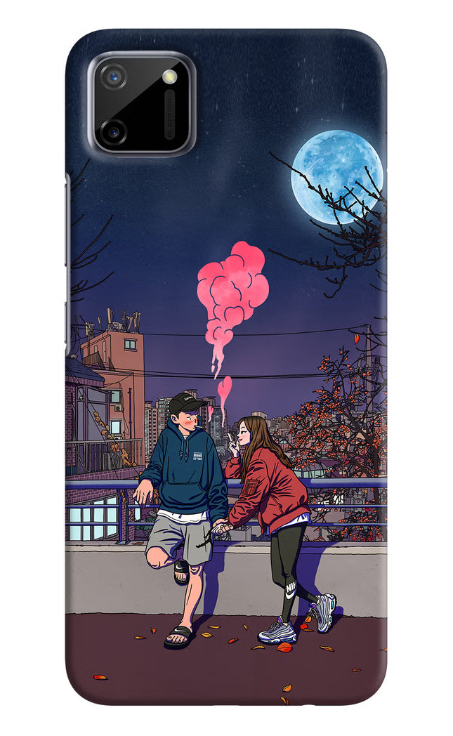 Chilling Couple Realme C11 2020 Hard Case Back Cover by Casekaro