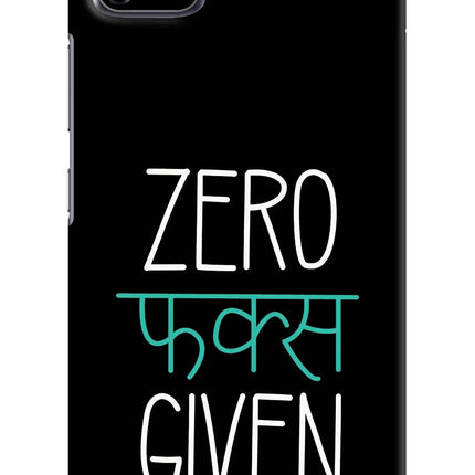 Zero Fucks Given Realme C11 2020 Hard Case Back Cover by Casekaro