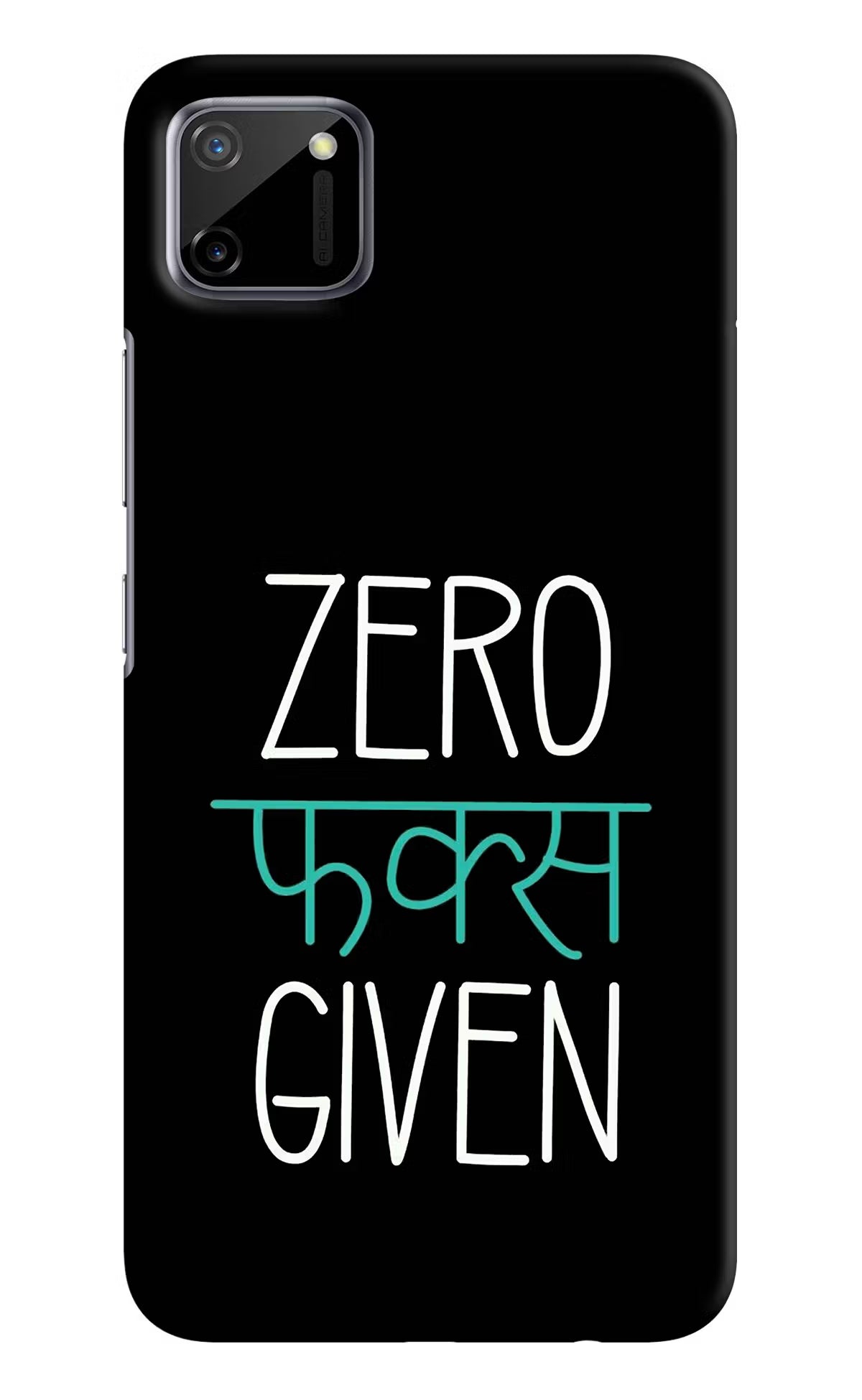 Zero Fucks Given Realme C11 2020 Hard Case Back Cover by Casekaro