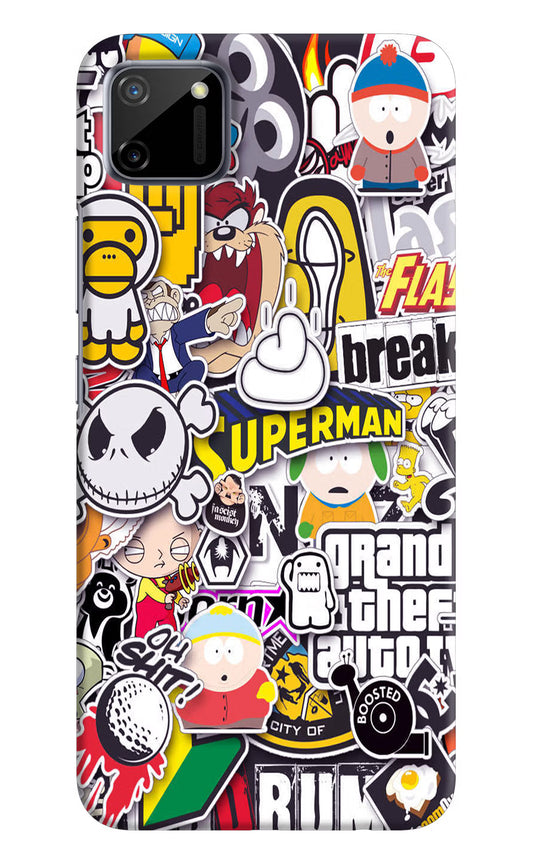 Sticker Bomb Realme C11 2020 Hard Case Back Cover by Casekaro
