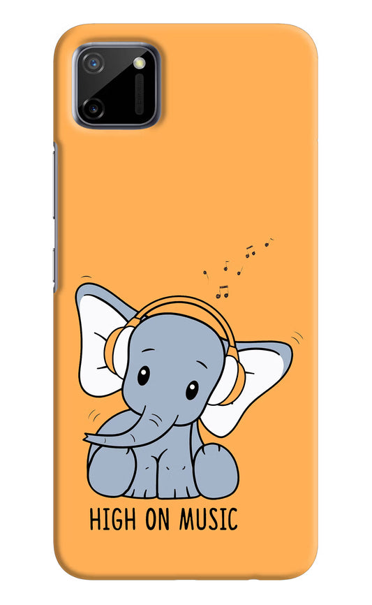 High On Music Realme C11 2020 Hard Case Back Cover by Casekaro