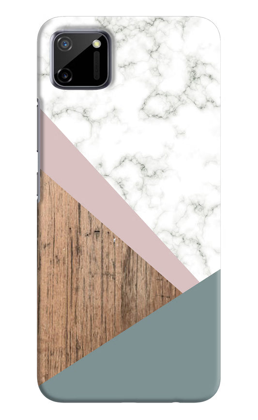 Marble wood Abstract Realme C11 2020 Hard Case Back Cover by Casekaro