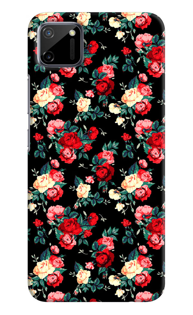 Rose Pattern Realme C11 2020 Hard Case Back Cover by Casekaro