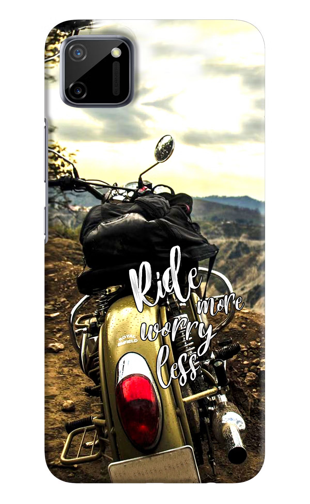 Ride More Worry Less Realme C11 2020 Hard Case Back Cover by Casekaro