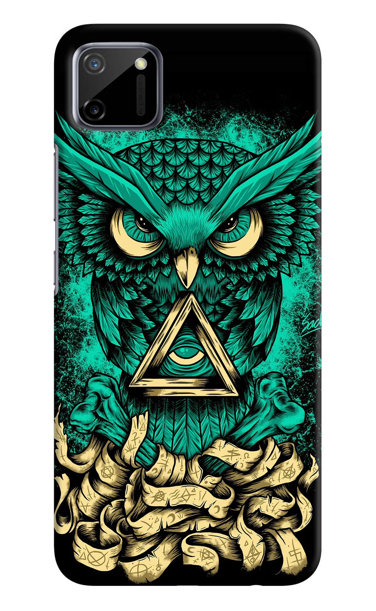 Green Owl Realme C11 2020 Hard Case Back Cover by Casekaro