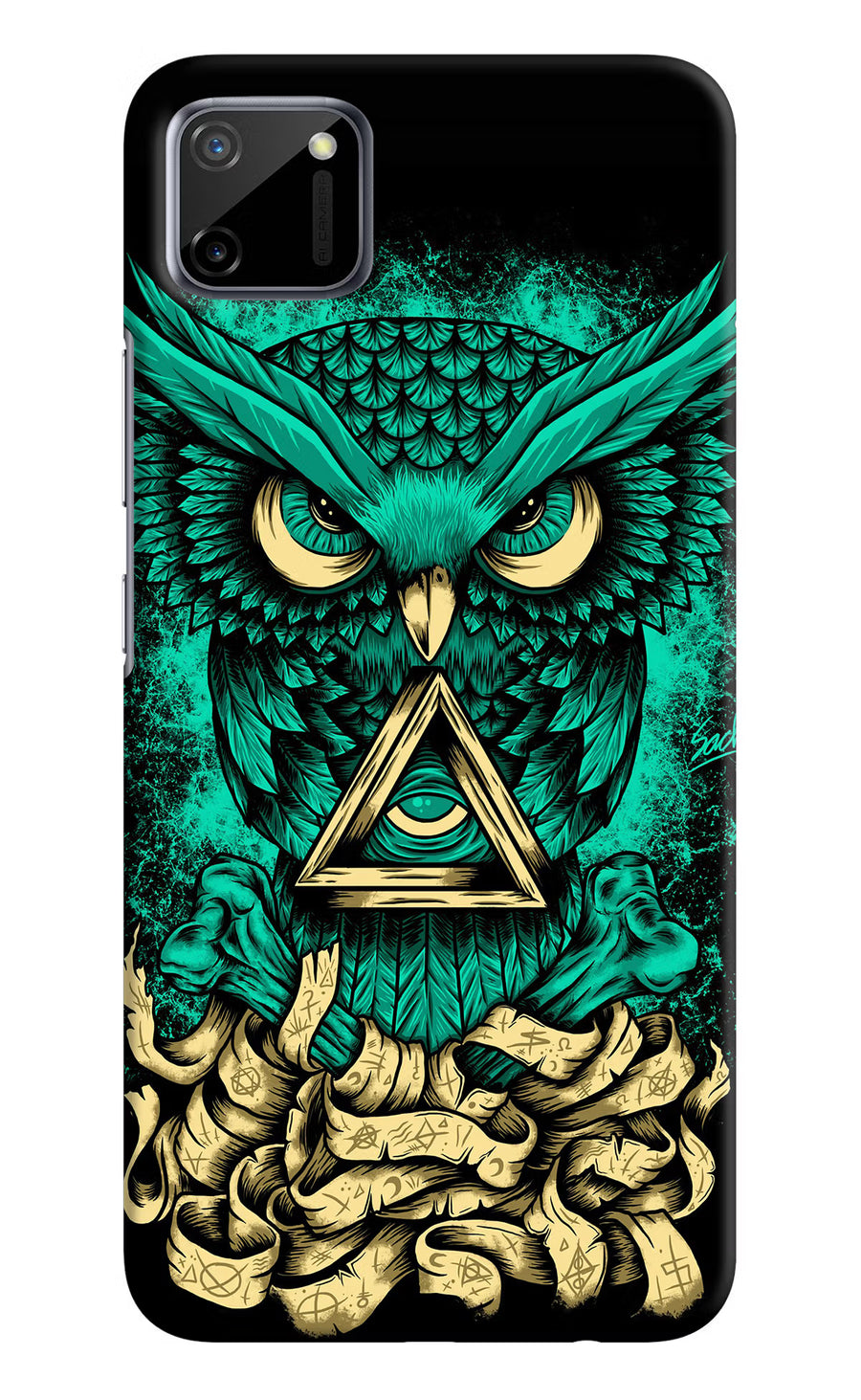 Green Owl Realme C11 2020 Back Cover, Hard case