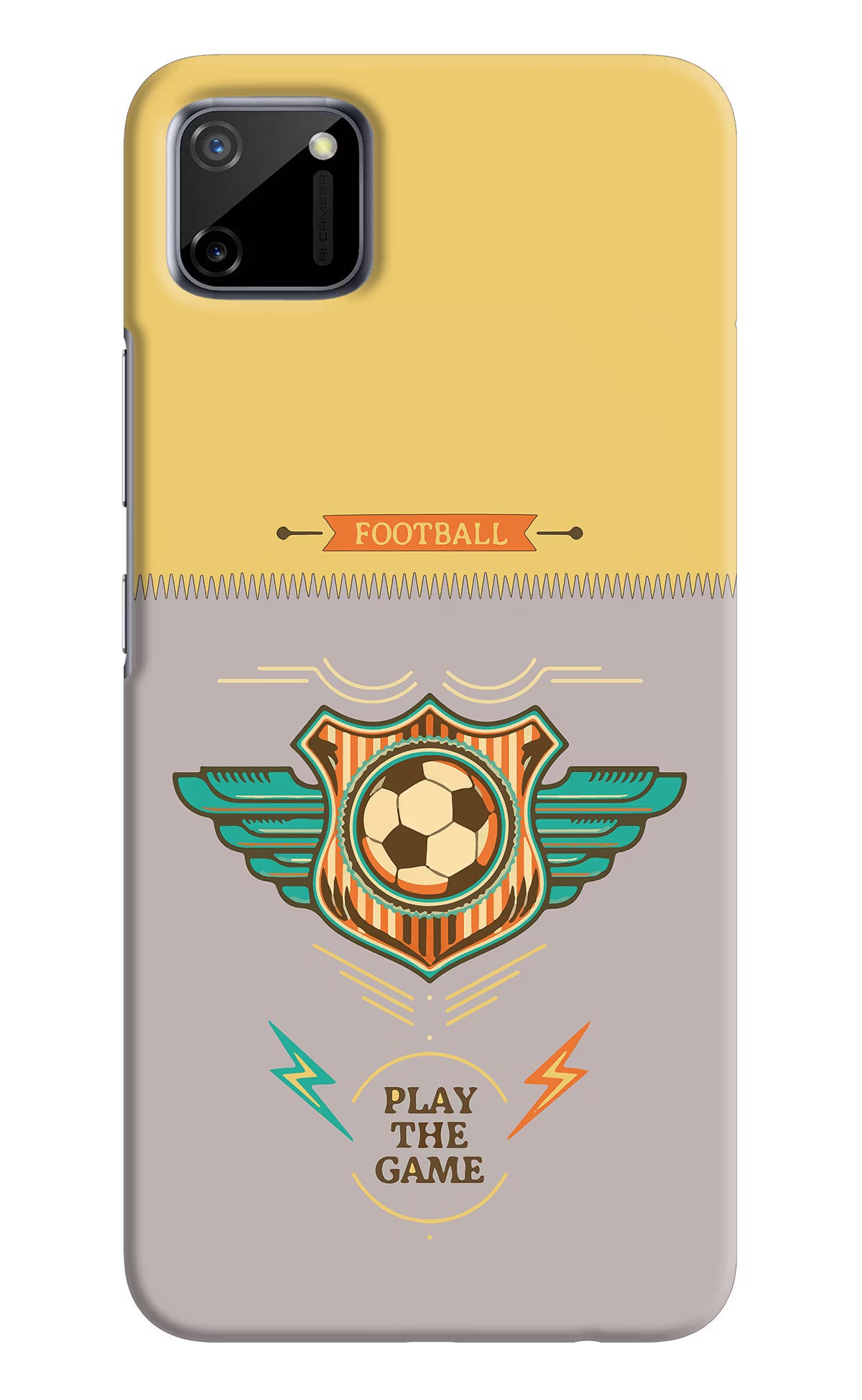Football Realme C11 2020 Hard Case Back Cover by Casekaro