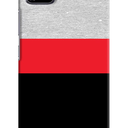 Tri Color Pattern Realme C11 2020 Hard Case Back Cover by Casekaro