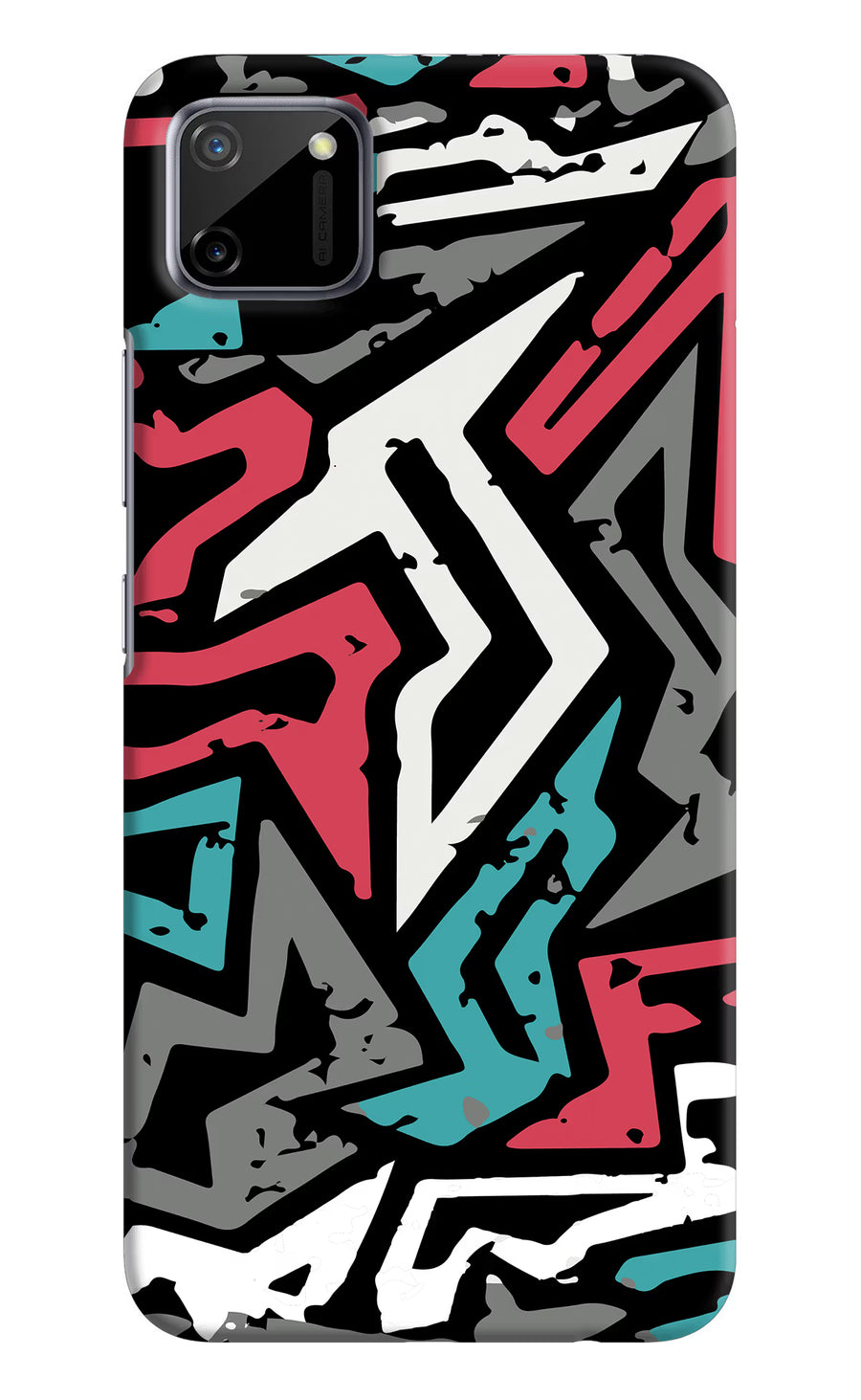 Geometric Graffiti Realme C11 2020 Back Cover, Hard case