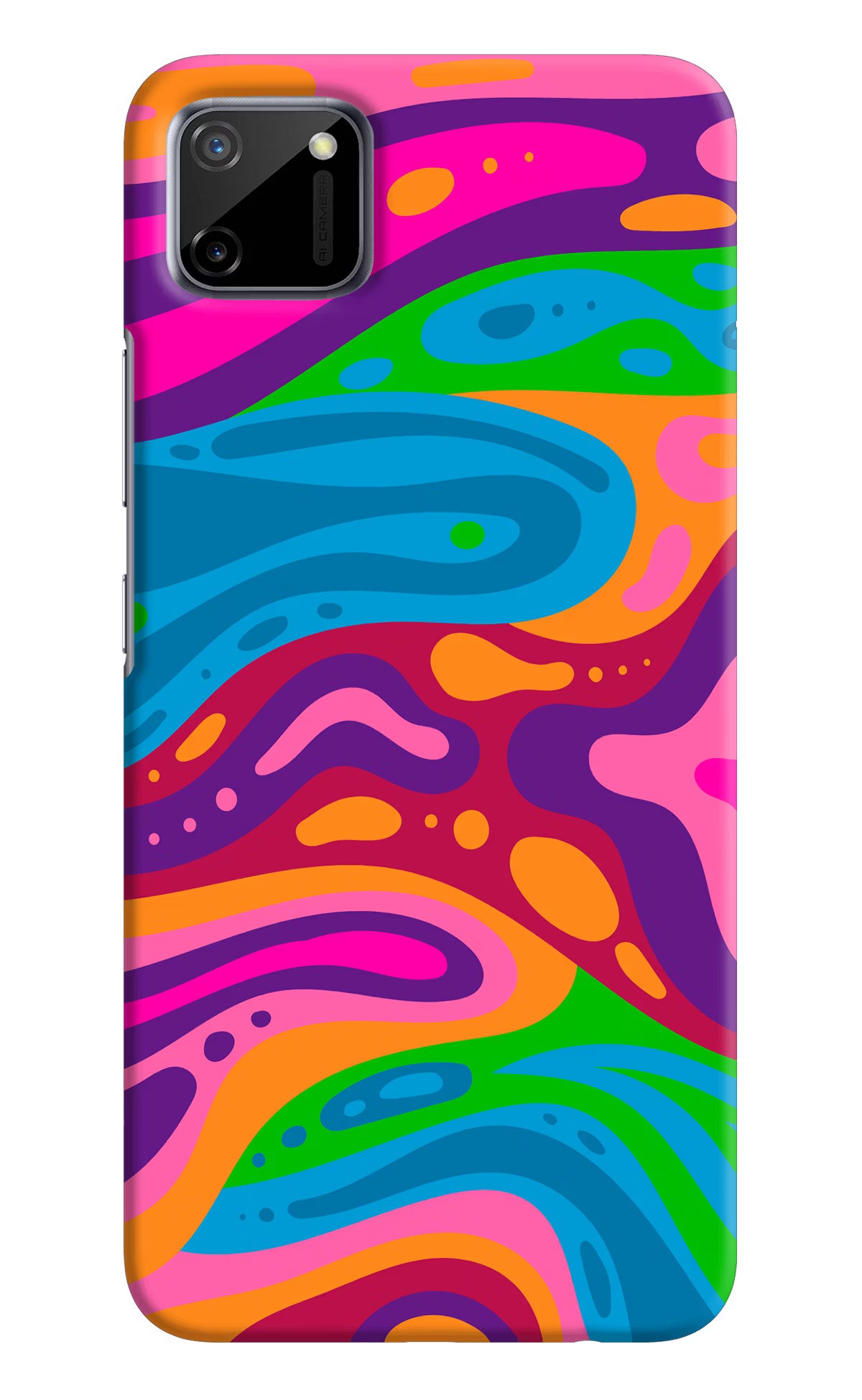 Trippy Pattern Realme C11 2020 Hard Case Back Cover by Casekaro