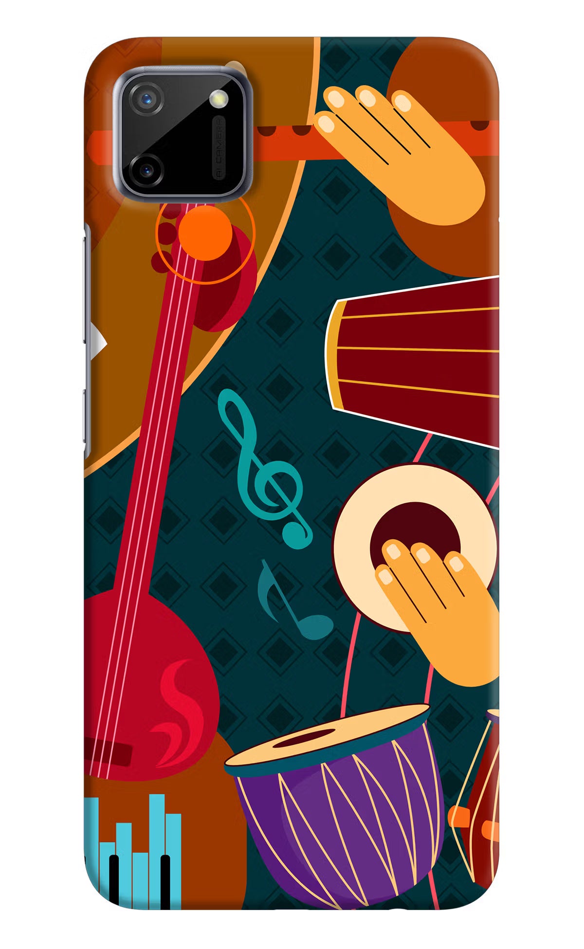 Music Instrument Realme C11 2020 Hard Case Back Cover by Casekaro