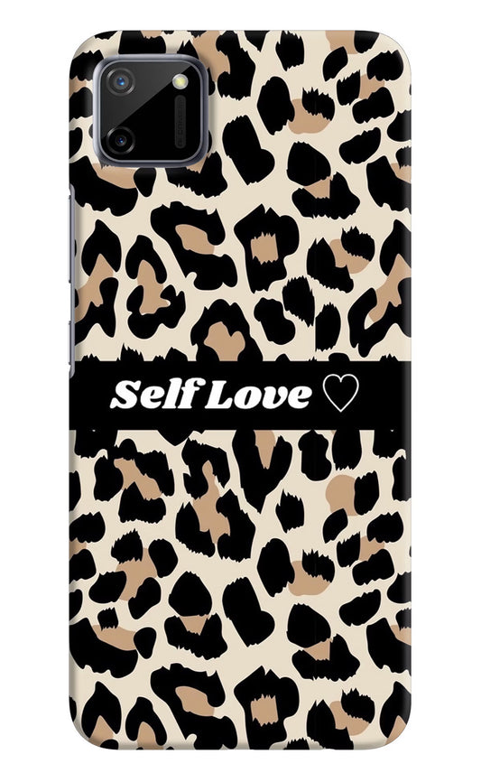 Leopard Print Self Love Realme C11 2020 Hard Case Back Cover by Casekaro