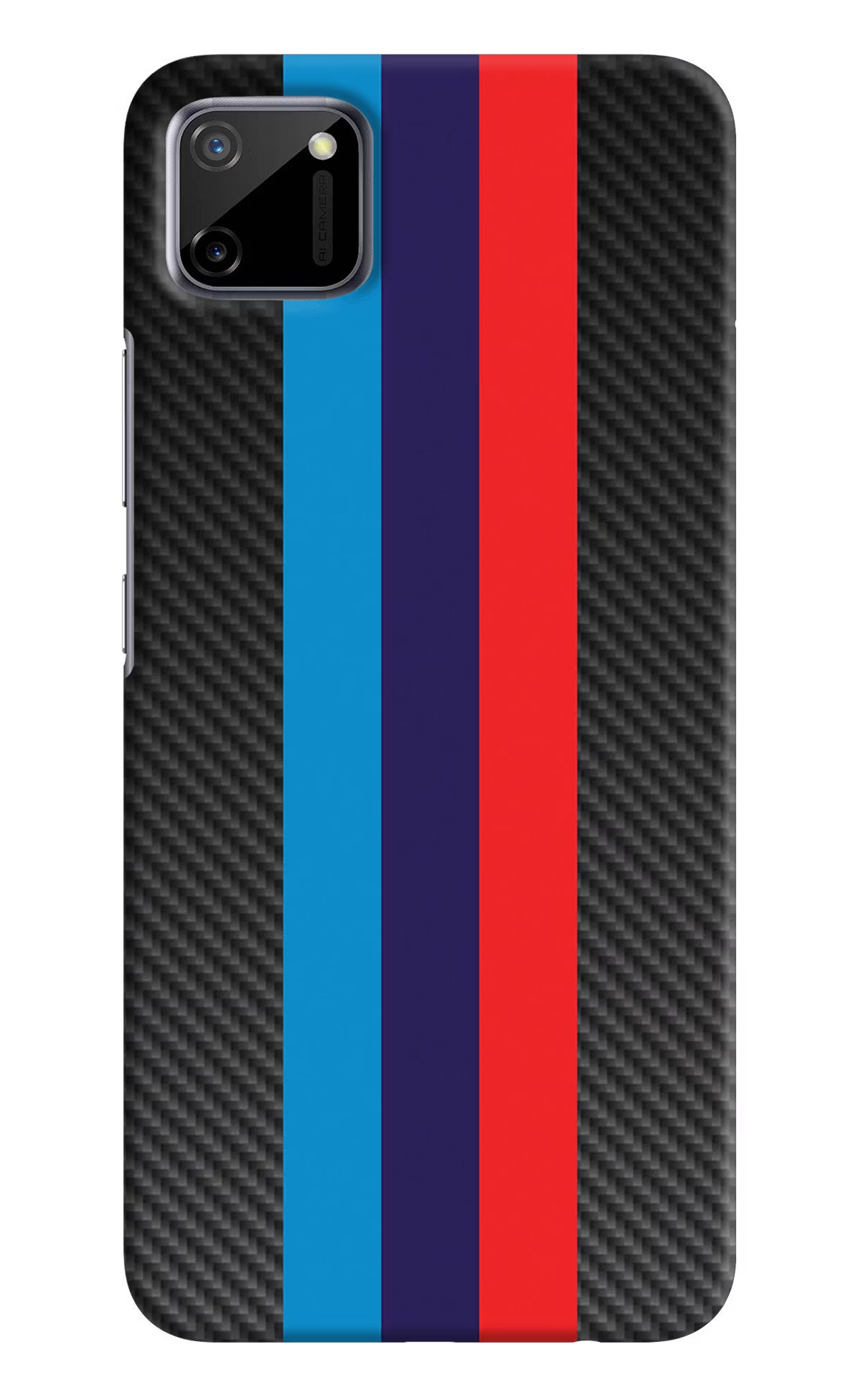 BMW Stripes Pattern Realme C11 2020 Hard Case Back Cover by Casekaro