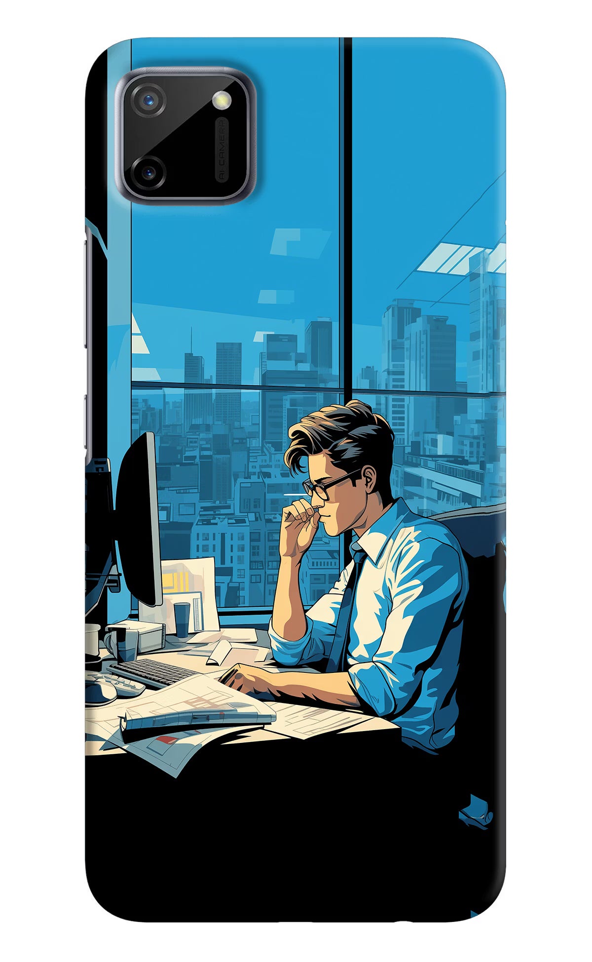 Focused Hustler (AI Generated) Realme C11 2020 Hard Case Back Cover by Casekaro