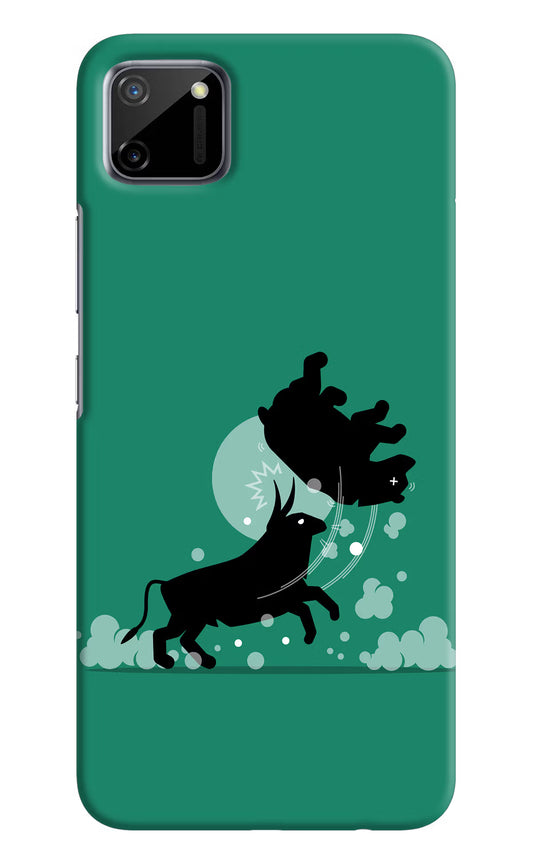 Bull Conqueror Realme C11 2020 Hard Case Back Cover by Casekaro