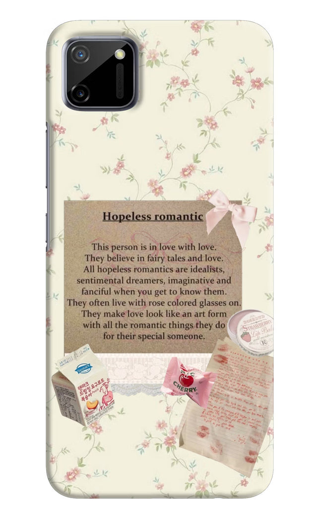 Hopeless Romantic Realme C11 2020 Hard Case Back Cover by Casekaro