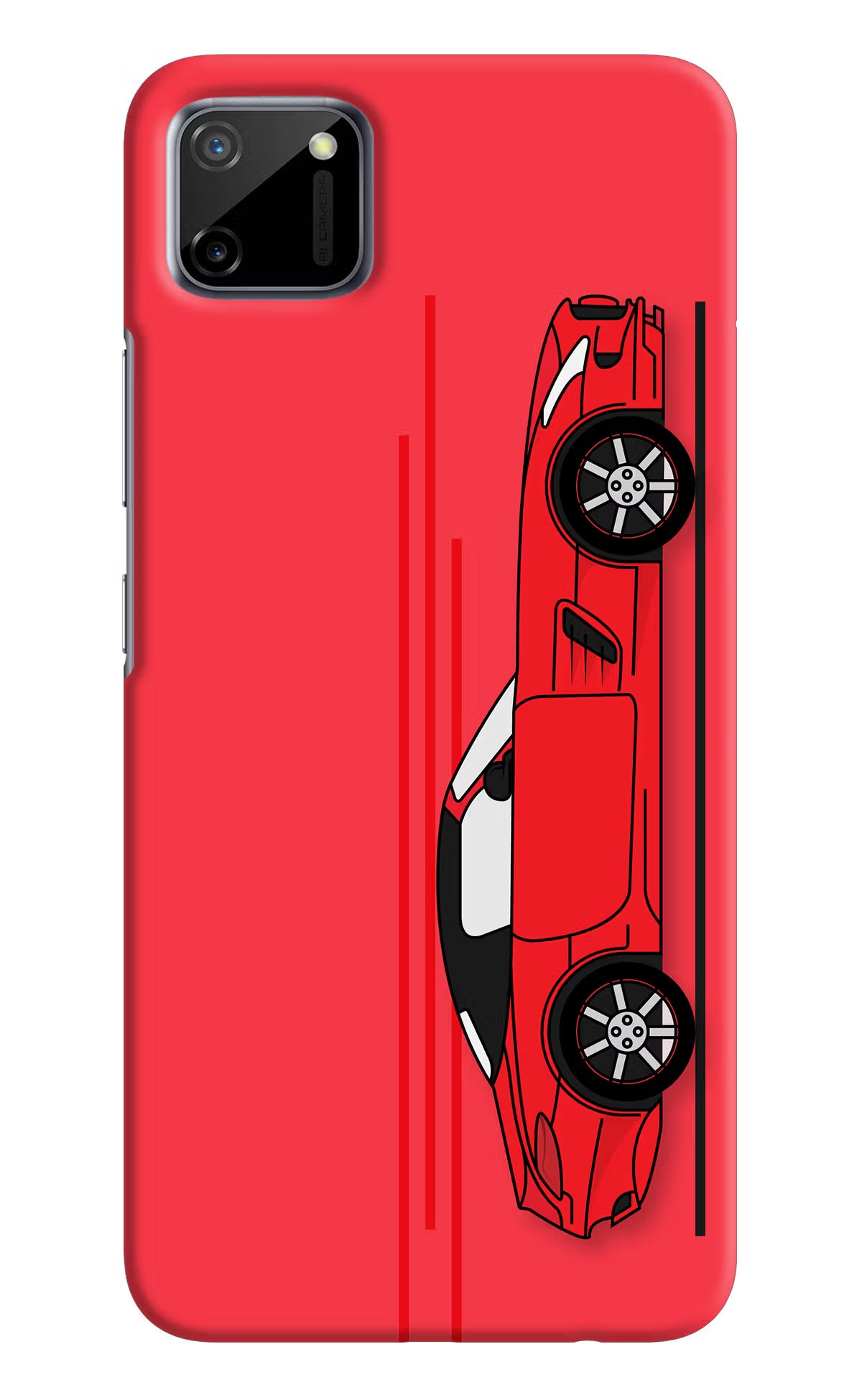 Red Velocity Realme C11 2020 Hard Case Back Cover by Casekaro
