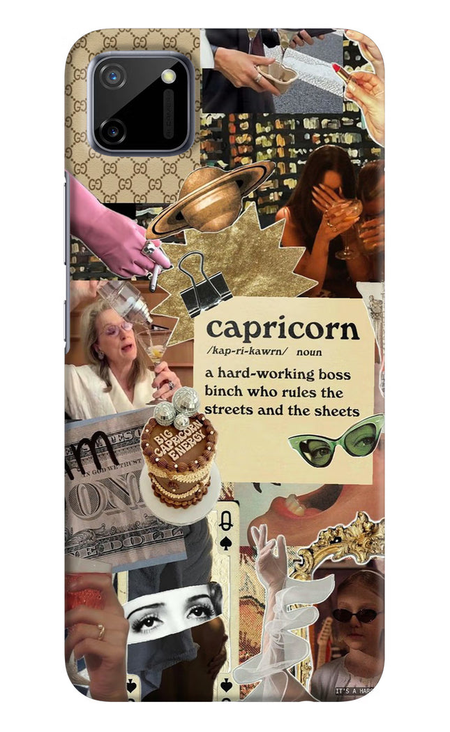 Capricorn Zodiac Realme C11 2020 Hard Case Back Cover by Casekaro