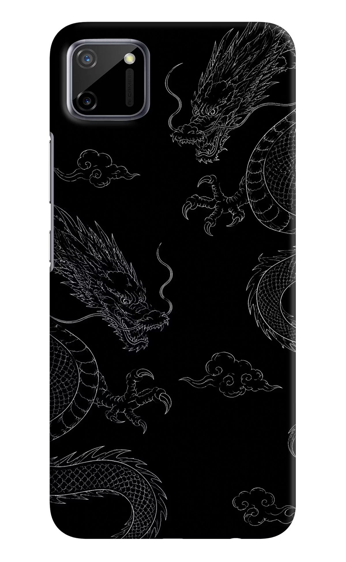 Twin Dragons Realme C11 2020 Hard Case Back Cover by Casekaro
