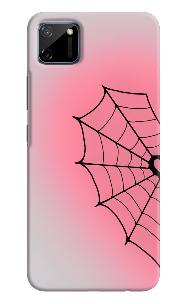 Pink Web Realme C11 2020 Hard Case Back Cover by Casekaro