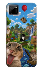 Minecraft Cat Chaos Realme C11 2020 Hard Case Back Cover by Casekaro