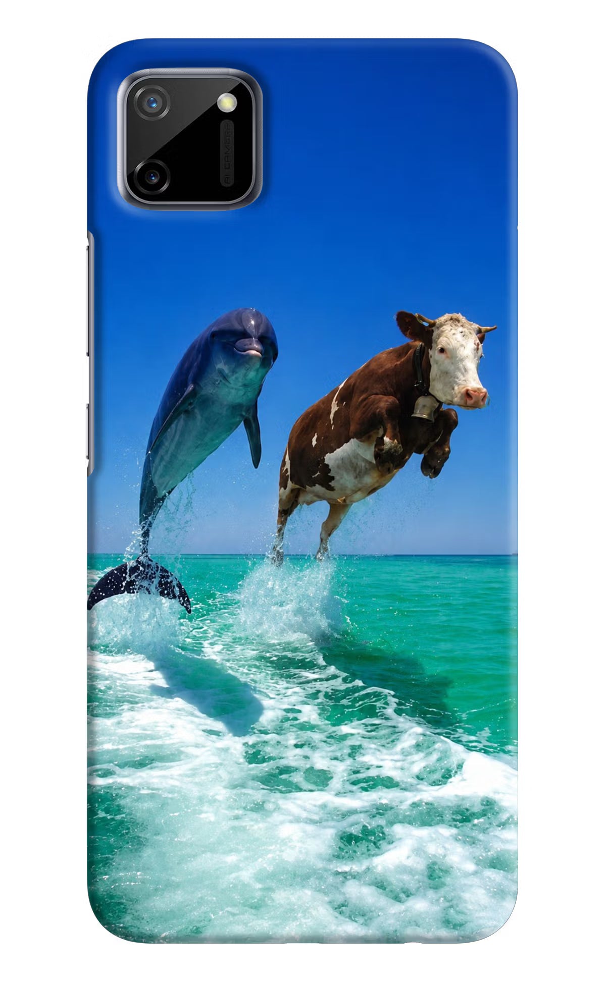 Dolphin vs Cow Realme C11 2020 Back Cover