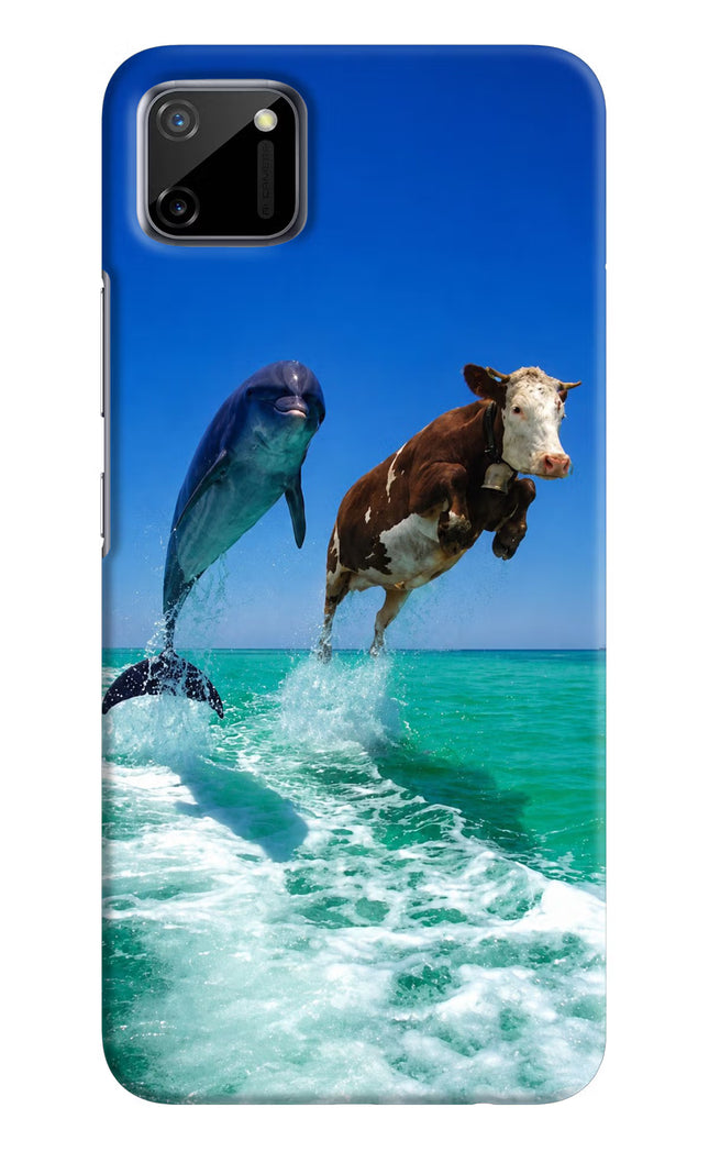 Dolphin vs Cow Realme C11 2020 Hard Case Back Cover by Casekaro