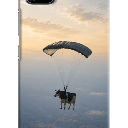 Skydiving Cow Realme C11 2020 Hard Case Back Cover by Casekaro