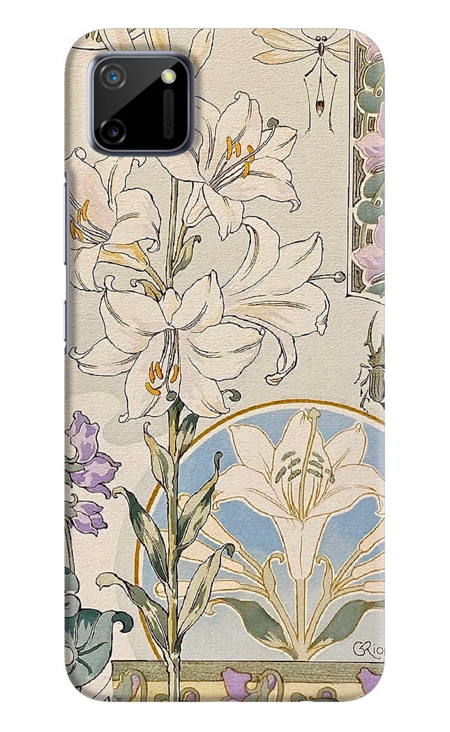 White Lily Realme C11 2020 Hard Case Back Cover by Casekaro