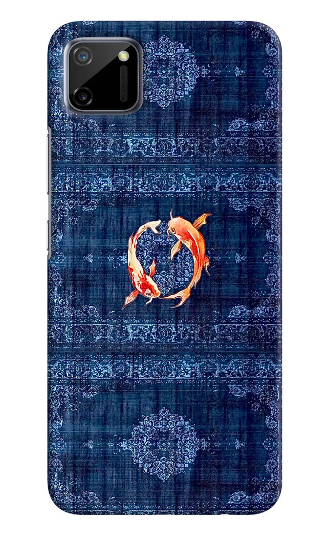 Koi Blue Realme C11 2020 Hard Case Back Cover by Casekaro