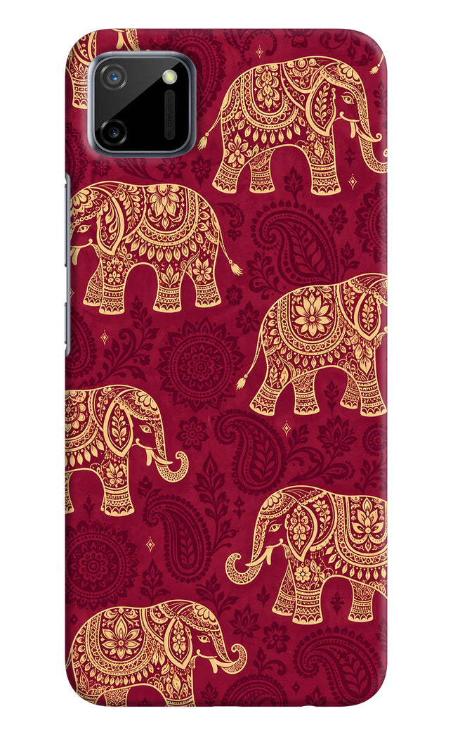 Maroon Elephant Realme C11 2020 Back Cover