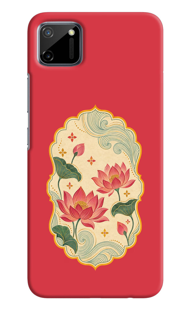 Pink Lotus Realme C11 2020 Back Cover