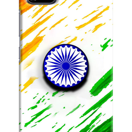 Indian Flag Ashoka Chakra Realme C11 2020 Hard Case Back Cover by Casekaro
