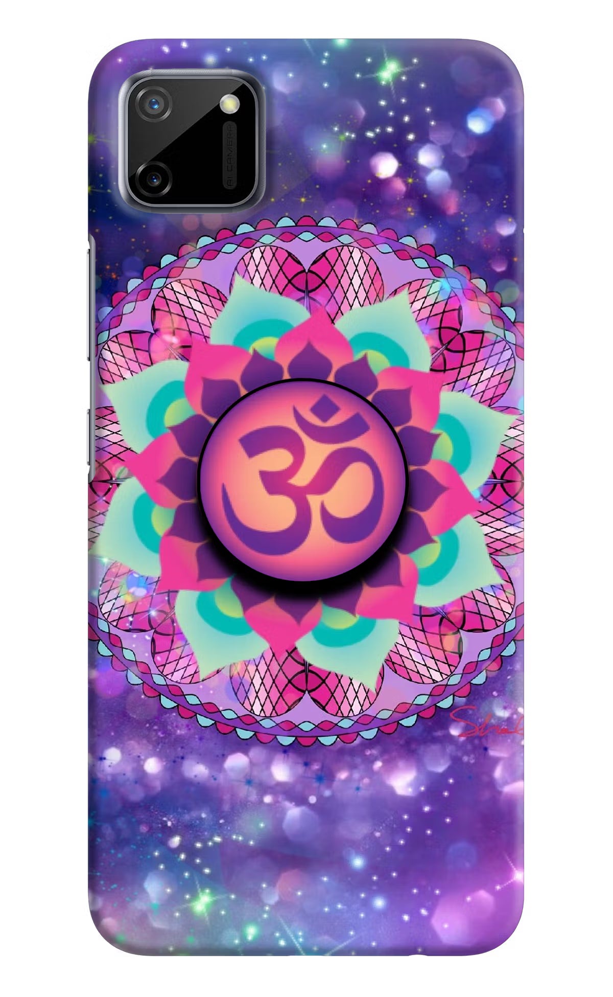 Om Purple Realme C11 2020 Hard Case Back Cover by Casekaro