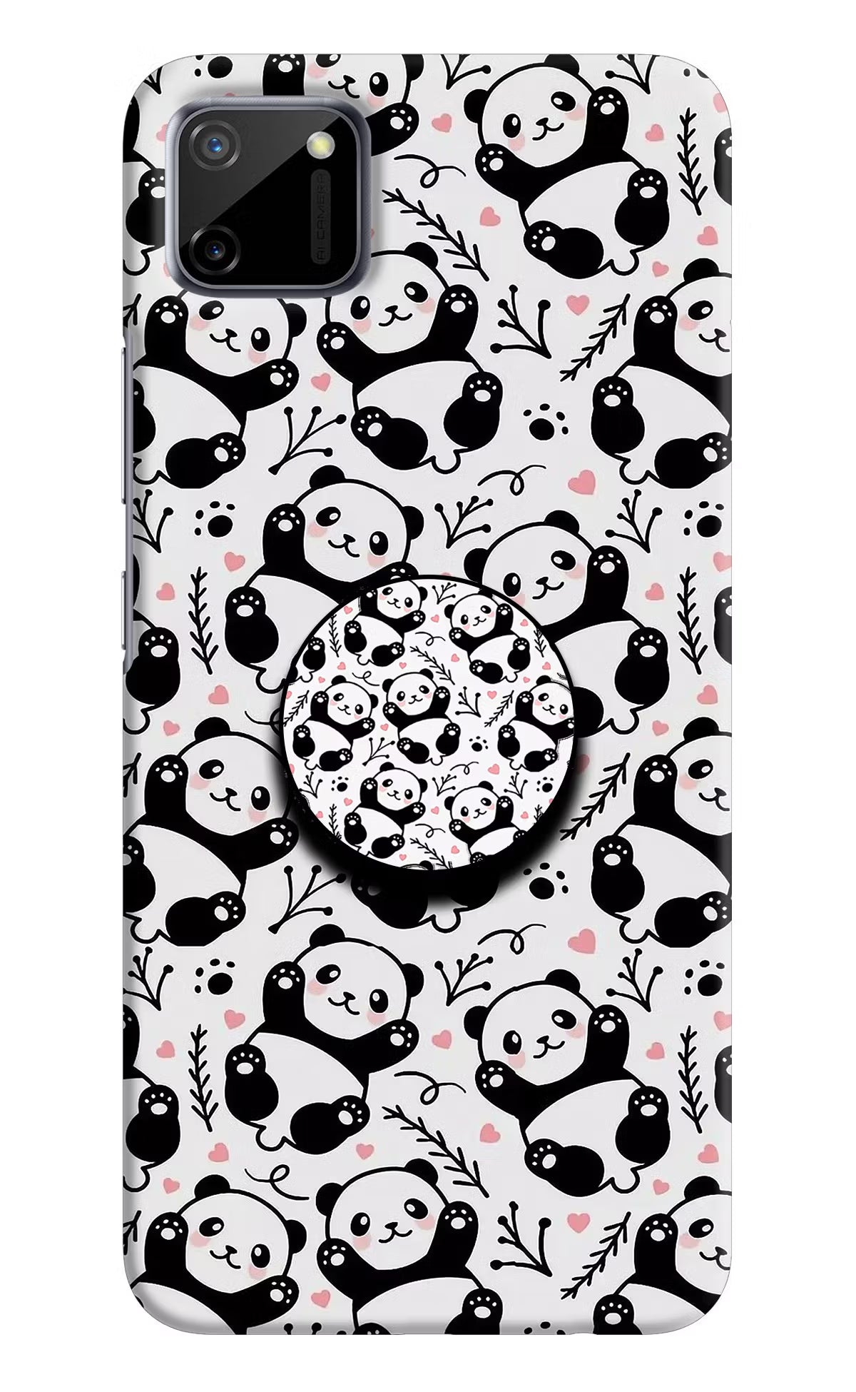 Cute Panda Realme C11 2020 Pop Case by Casekaro