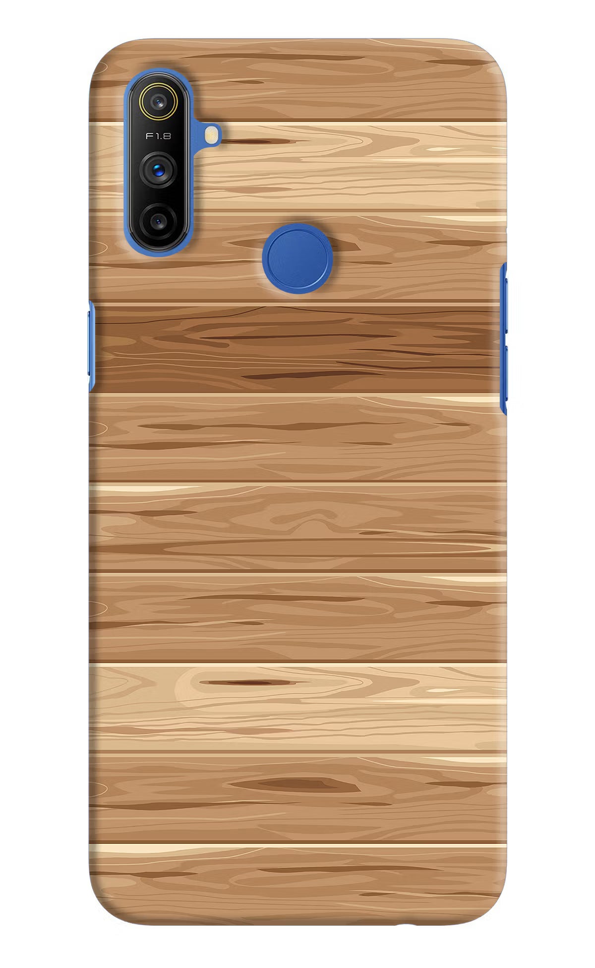 Wooden Vector Realme Narzo 10A/20A Hard Case Back Cover by Casekaro