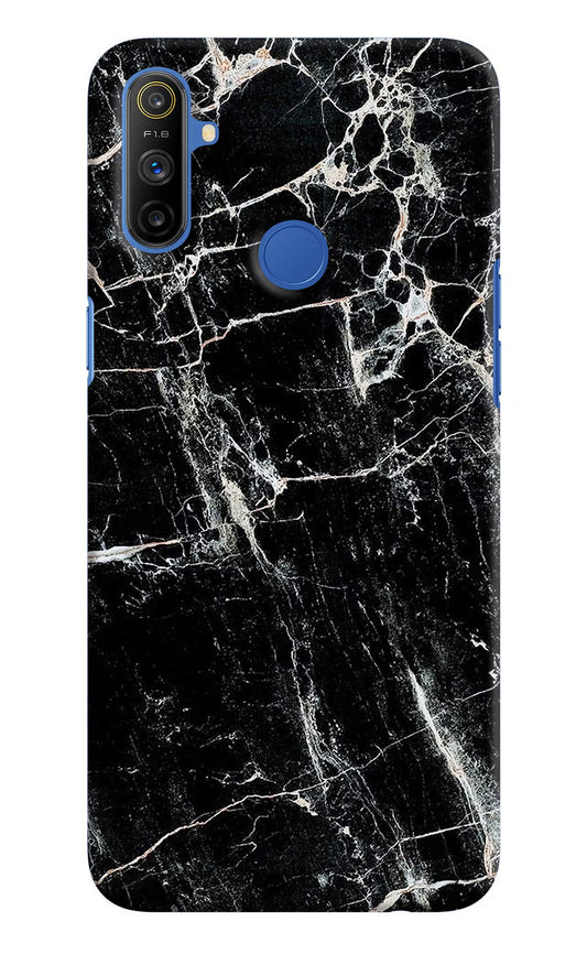 Black Marble Texture Realme Narzo 10A/20A Hard Case Back Cover by Casekaro