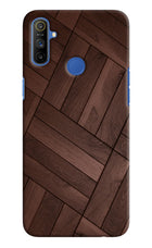 Wooden Texture Design Realme Narzo 10A/20A Hard Case Back Cover by Casekaro