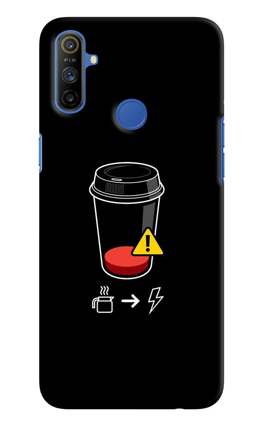 Coffee Realme Narzo 10A/20A Back Cover, Hard case