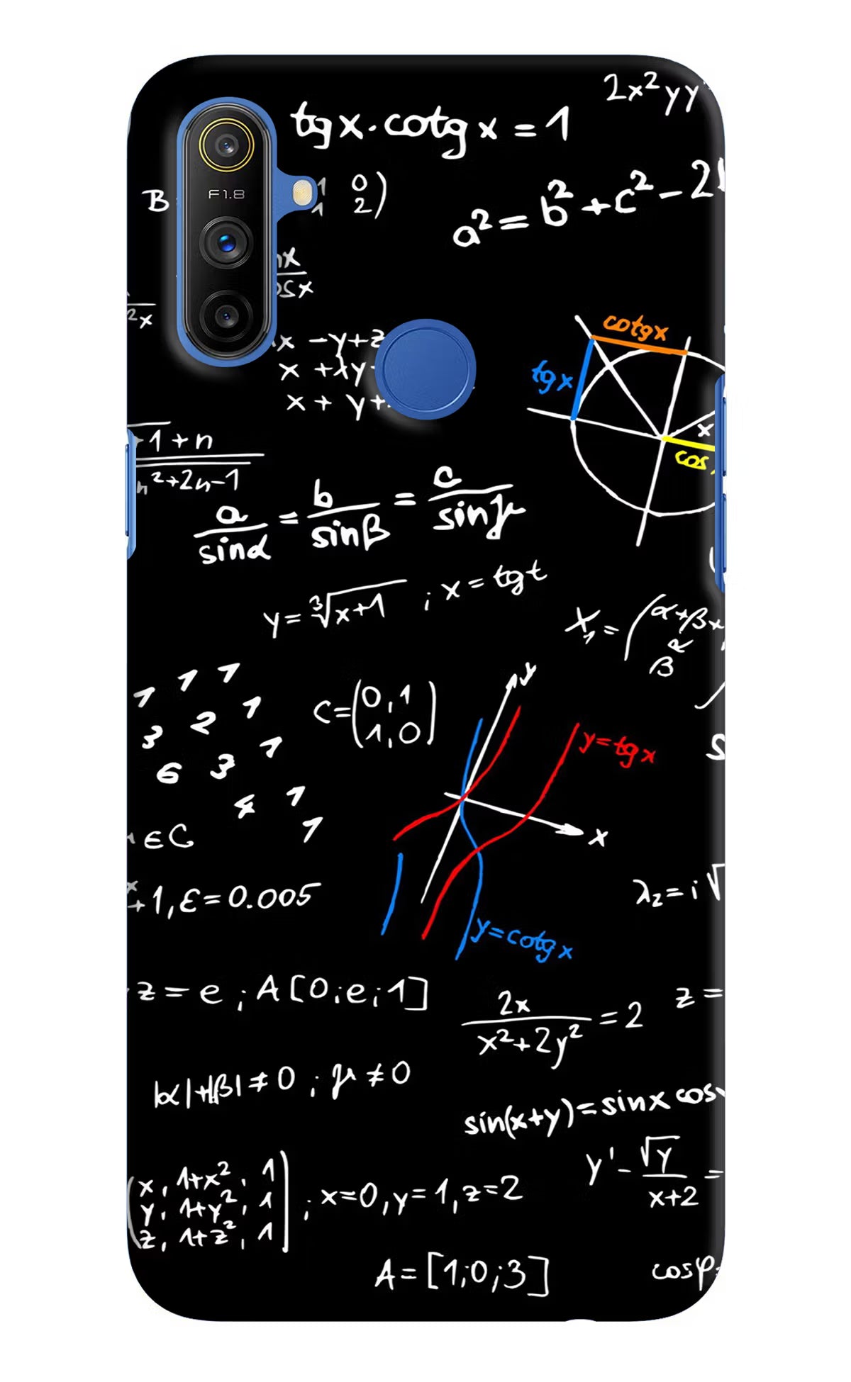 Mathematics Formula Realme Narzo 10A/20A Hard Case Back Cover by Casekaro