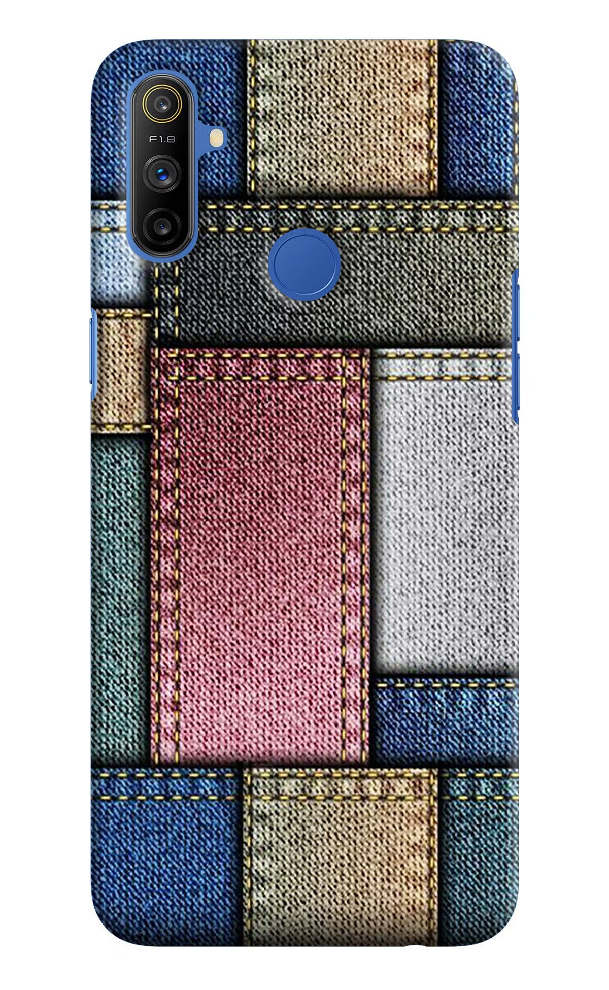 Multicolor Jeans Realme Narzo 10A/20A Hard Case Back Cover by Casekaro