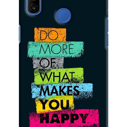 Do More Of What Makes You Happy Realme Narzo 10A/20A Hard Case Back Cover by Casekaro