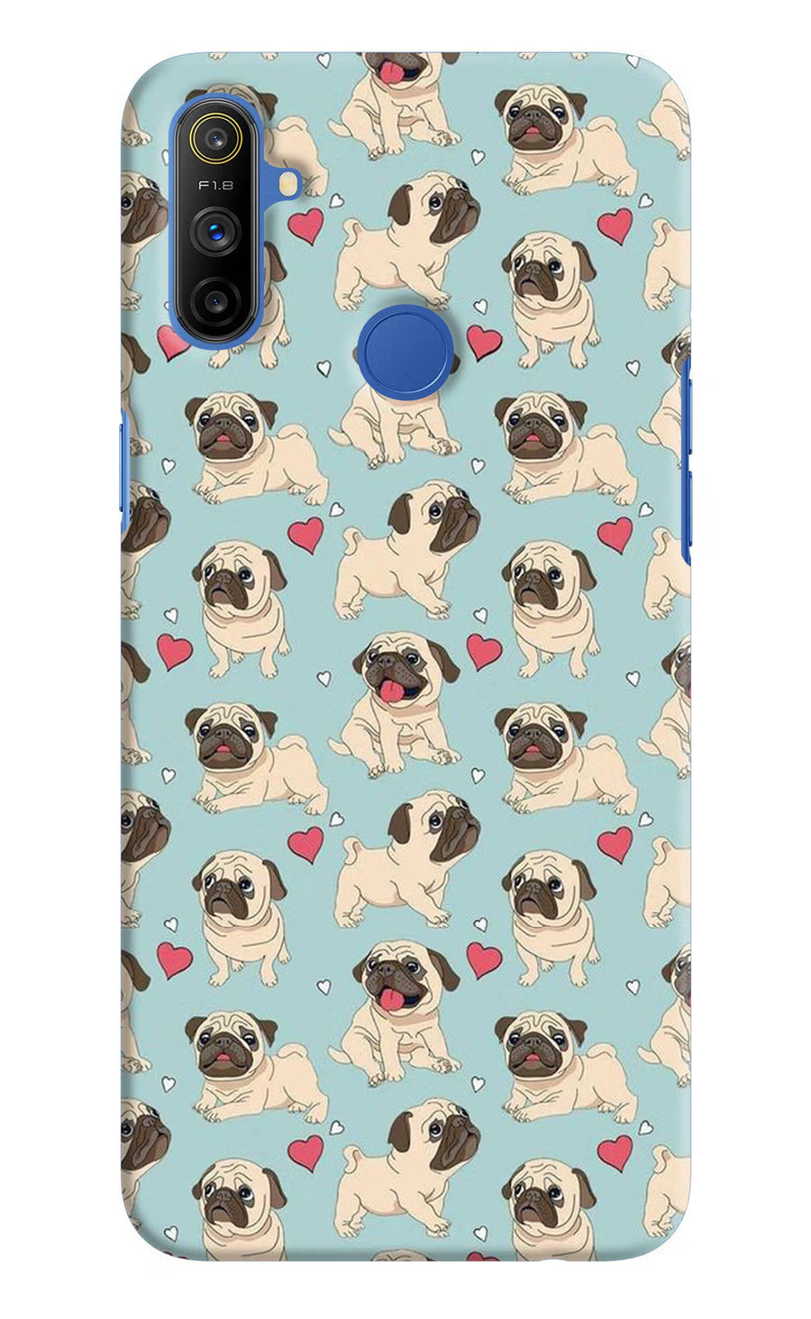 Pug Dog Realme Narzo 10A/20A Back Cover, Hard case