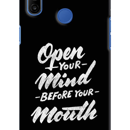 Open Your Mind Before Your Mouth Realme Narzo 10A/20A Hard Case Back Cover by Casekaro